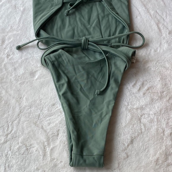 Free People Olive Green One Piece Swimsuit - Picture 9 of 15